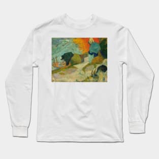 Washerwomen in Arles by Paul Gauguin Long Sleeve T-Shirt